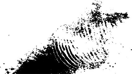 Wall Mural - abstract fingerprint design with a grunge texture, vector white and black fingerprint texture. black