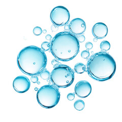 Wall Mural - Bubbles of Purity: A collection of transparent, iridescent bubbles, each a perfect sphere, floats in a mesmerizing display of refraction and reflection.