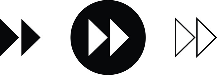Poster - arrow swipe symbol. social media scroll symbol. fill and outline swipe icon vector illustration.