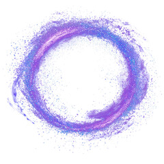 Wall Mural - png purple circular energy field universe art illustration.