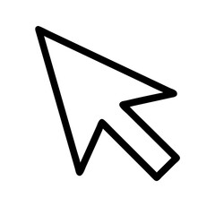 Leinwandbilder - Cursor Arrow Icon Representing Navigation or Interaction
