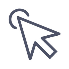 Poster - Cursor Arrow Icon Representing Navigation or Interaction