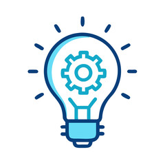 Aufkleber - Lightbulb Icon Representing Creative Idea or Innovation
