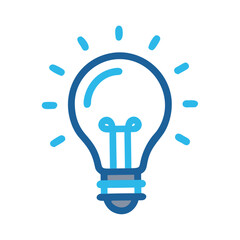 Poster - Light Bulb Icon Representing Idea or Inspiration
