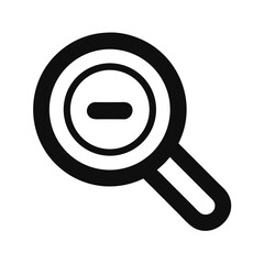 Poster - Magnifying Glass Icon Representing Search and Zoom Functionality
