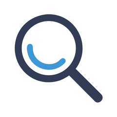 Poster - Magnifying Glass Icon Representing Search and Zoom Functionality