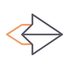 Poster - Left Arrow Icon Representing Backward Navigation and Directional Control