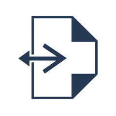 Poster - Left Arrow Icon Representing Backward Navigation and Directional Control