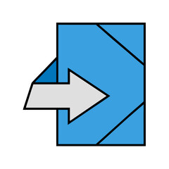 Poster - Left Arrow Icon Representing Backward Navigation and Directional Control