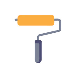 Aufkleber - Paint Roller Icon Representing Wall Painting and Home Improvement