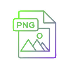Leinwandbilder - PNG File Format Icon Representing Raster Image and Transparent Background Graphics