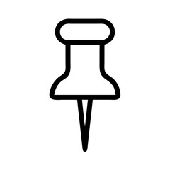 Poster - Push Pin Icon Representing Location Marker and Map Navigation Tool