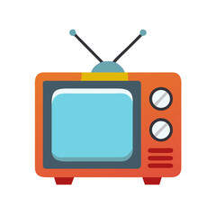 Poster - Retro Television Icon Representing Classic TV Entertainment and Vintage Broadcast Media
