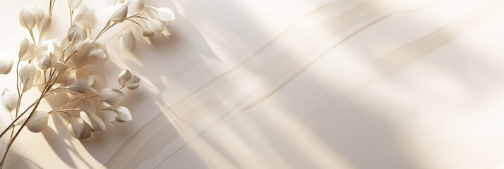 Poster - Elegant Light Reflections Create a Stunning Abstract Pattern on a Soft Background in a Contemporary Setting During Daylight Hours