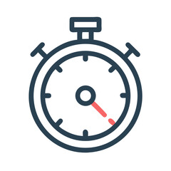 Aufkleber - Stopwatch Icon Representing Time Tracking and Performance Monitoring