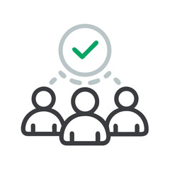 Aufkleber - team with clock icon representing time management and collaborative scheduling
