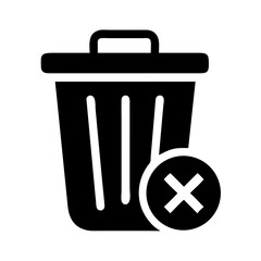 Aufkleber - Trash Can Icon Representing Delete and Remove Action