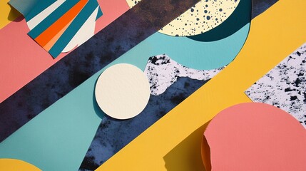 Poster - Abstract colorful shapes background design for modern art wallpaper and graphic design projects use 