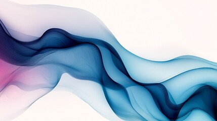 Poster - abstract blue wave background design flowing smooth silk fabric texture wallpaper graphic vector ill