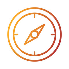 Aufkleber - Compass Icon Representing Navigation and Directional Guidance