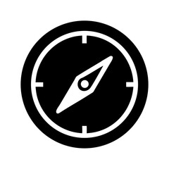 Aufkleber - Compass Icon Representing Navigation and Directional Guidance