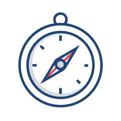 Aufkleber - Compass Icon Representing Navigation and Directional Guidance
