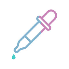 Aufkleber - Dropper Tool Icon Representing Color Picker and Digital Sampling