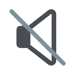 Poster - Mute Icon Representing Silent Mode or Sound Control