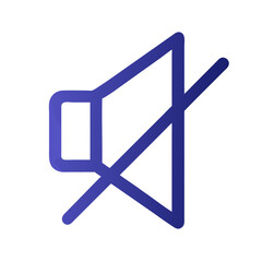 Poster - Mute Icon Representing Silent Mode or Sound Control
