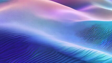 Poster - Dynamic Abstract 3D Surface with Gradient Colors and Wavy Texture