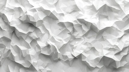 Poster - Abstract White Crumpled Paper Texture Background