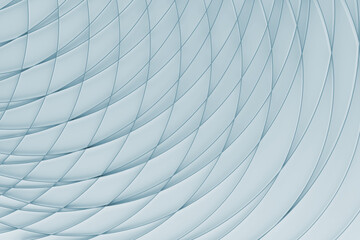 Poster - modern energy abstract background, pattern of thin blue curved lines, crossing, grid on light blue c