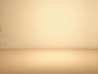 Poster - Neutral Beige Studio Background With Subtle Lighting and Textured Wall For Product Placement