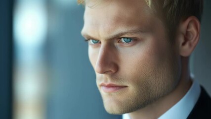 Poster - A close-up shot of a person dressed in formal attire, ready for an important occasion.