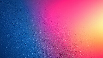 Poster - Vibrant Water Droplets on Gradient Background