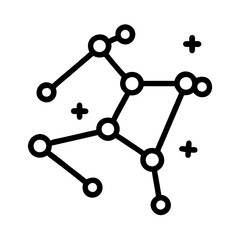 Poster - Explore the cosmos constellation vector graphic astronomy astrology science star map design symbol icon