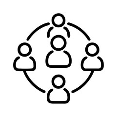 Poster - Teamwork collaboration network connection people group community partnership organization concept