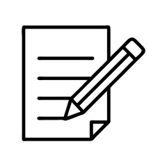 Poster - Writing document with pencil icon vector illustration for education and business concept design