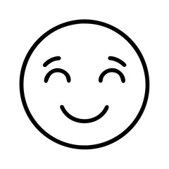 Poster - Download cute smiling face emoji svg vector for free happy emoticon graphic design element art