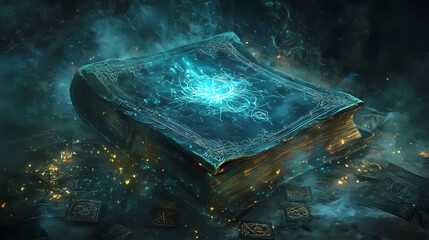 Wall Mural - ancient mystical grimoire