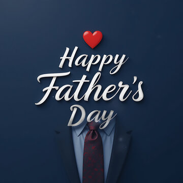 Father's Day greeting card, elegant red necktie