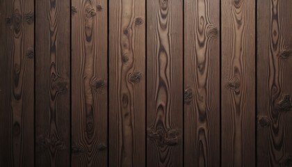 Aufkleber - Dark brown wooden plank background. Old grunge dark textured wooden illustration. Surface brown wood texture, top view brown pine wood paneling. Design pattern, rough, blank, vintage, background,