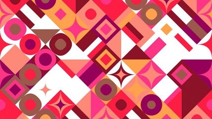 Fototapete - Colorful geometrical pattern background