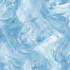 Wall Mural - Seamless pattern of light blue water showcasing delicate ripples and swirls. Abstract background with detailed texture highlights natural beauty. High-resolution digital illustration.