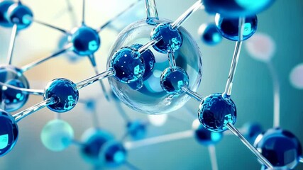 Poster - Exploration of molecular structures: the beauty of blue particles at nano scale under unique lighting conditions Generative AI