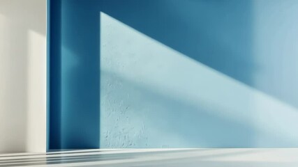 Poster - Captivating interaction of light and shadow on minimalist walls at a stylish interior space Generative AI