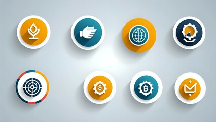 set of colorful sale labels