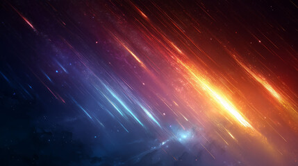 background of light streaks and comets