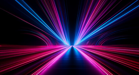 Aufkleber - here's a description with associated keywords: image showcases an abstract, colorful tunnel effect w