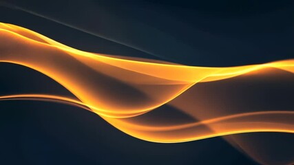 Poster - Captivating dance of radiant orange light waves creating a mesmerizing visual experience at twilight Generative AI